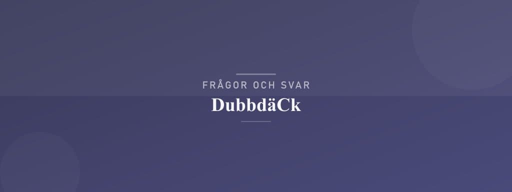 Vanliga frågor om dubbdäck