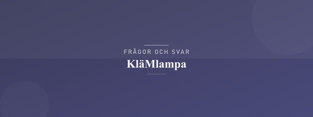 Vanliga frågor om klämlampa