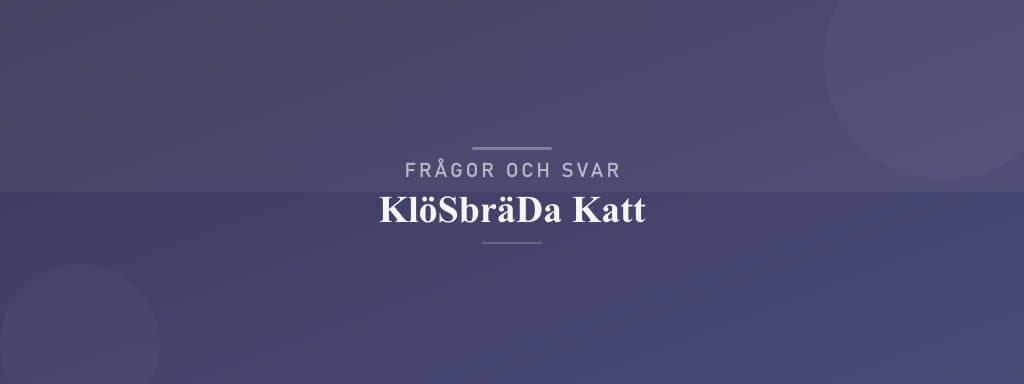 Vanliga frågor om klösbräda katt