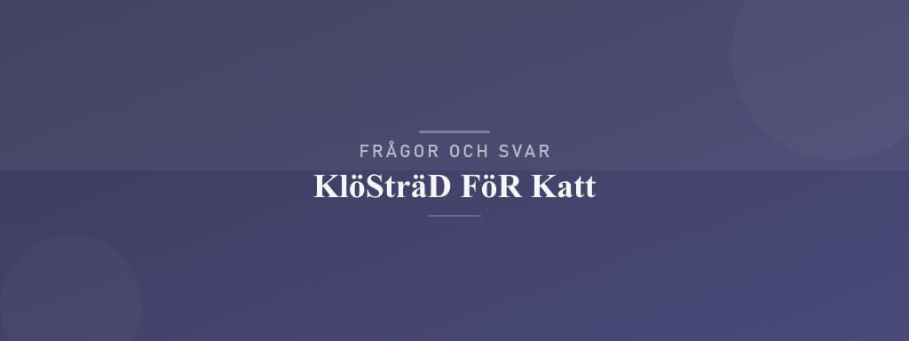 Vanliga frågor om klösträd för katt