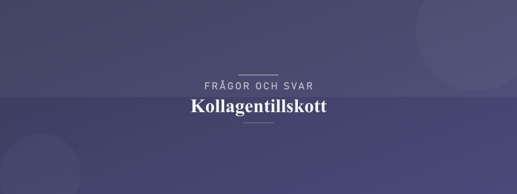 Vanliga frågor om kollagentillskott