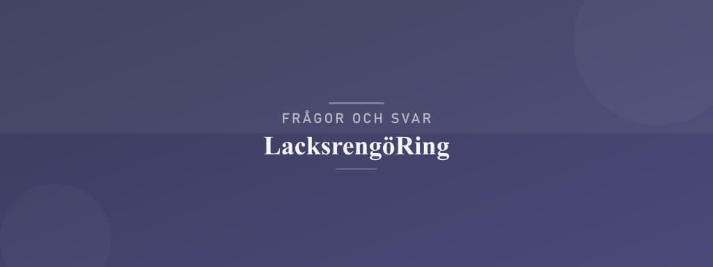 Vanliga frågor om lacksrengöring