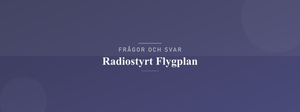 Vanliga frågor om radiostyrt flygplan