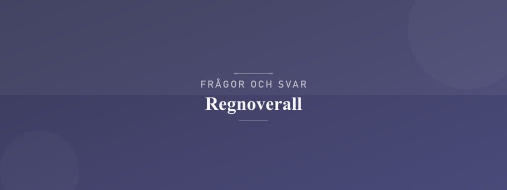 Vanliga frågor om regnoverall