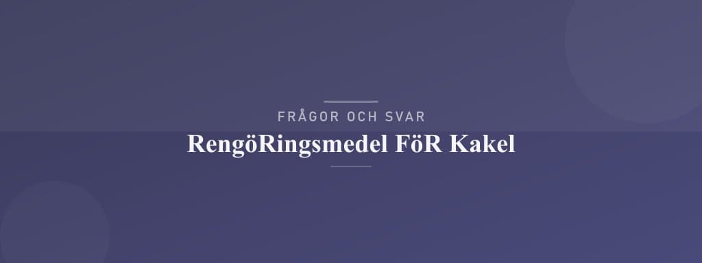 Vanliga frågor om rengöringsmedel för kakel
