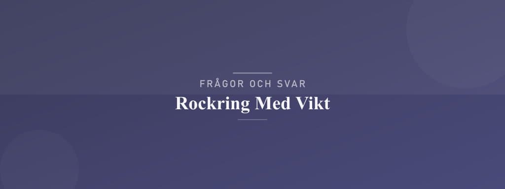 Vanliga frågor om rockring med vikt