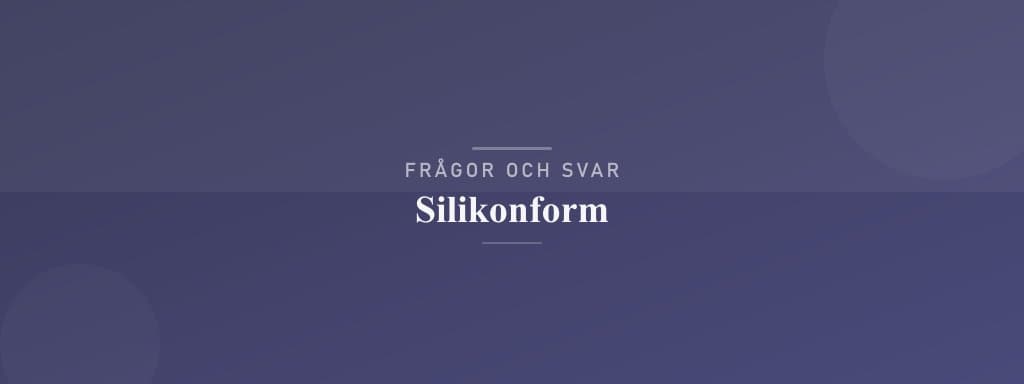 Vanliga frågor om silikonform