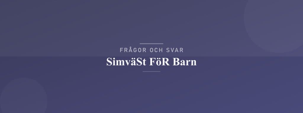 Vanliga frågor om simväst för barn