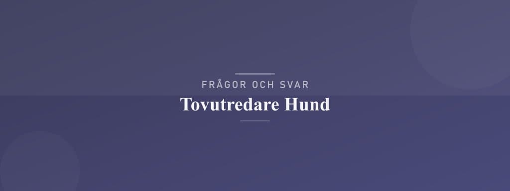 Vanliga frågor om tovutredare hund