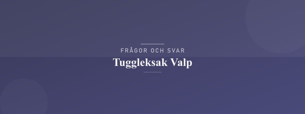 Vanliga frågor om tuggleksak valp