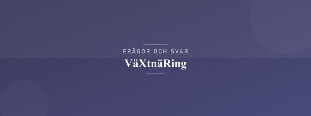 Vanliga frågor om växtnäring