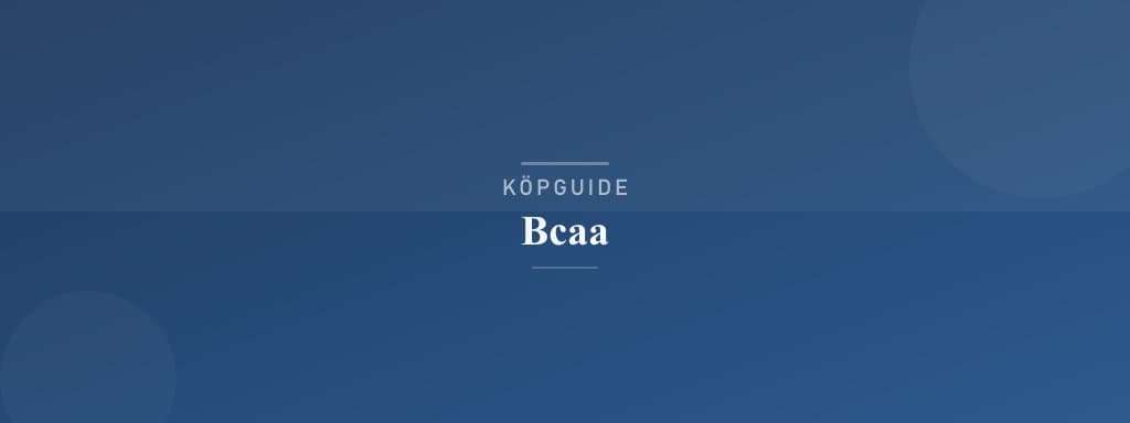 Välj rätt bcaa