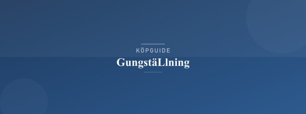 Välj rätt gungställning