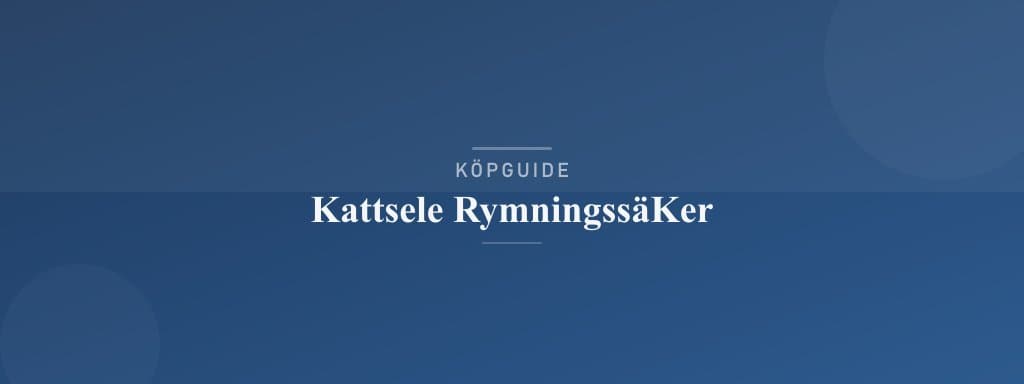 Välj rätt kattsele rymningssäker
