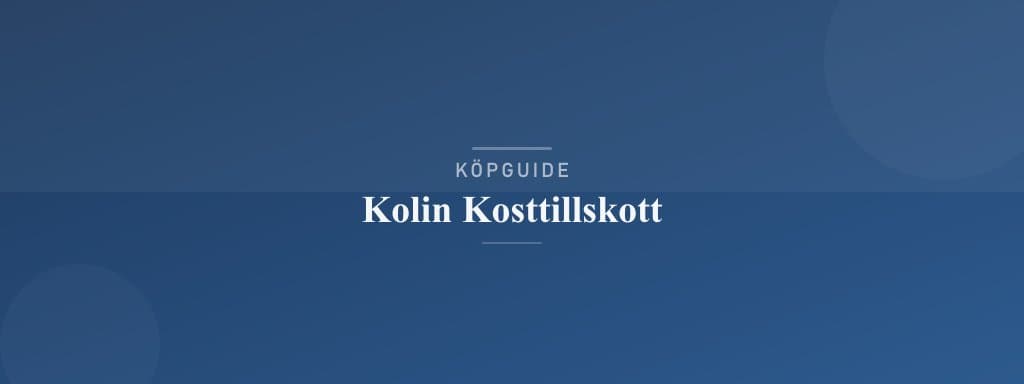 Välj rätt kolin kosttillskott