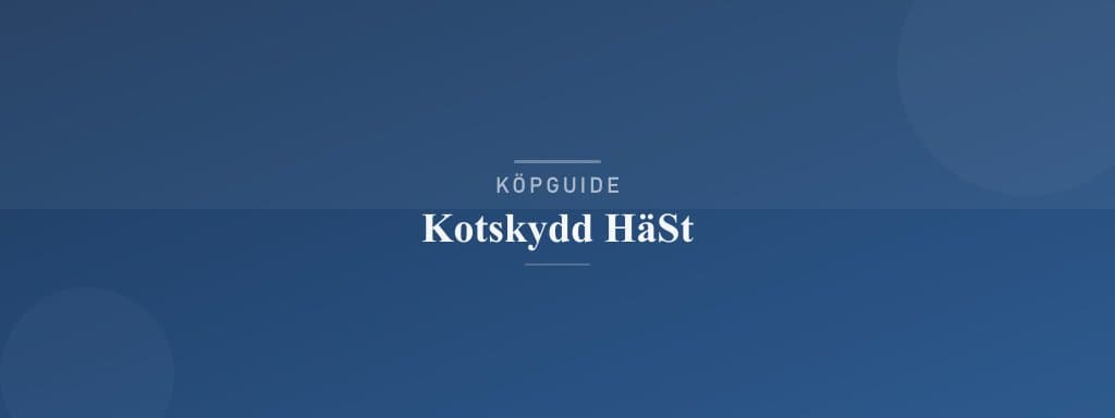 Välj rätt kotskydd häst