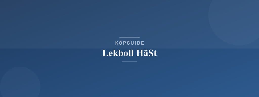 Välj rätt lekboll häst