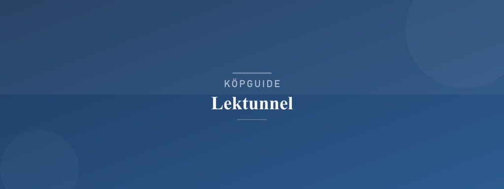 Välj rätt lektunnel