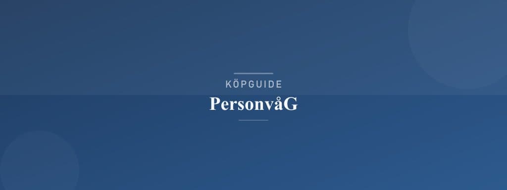 Välj rätt personvåg