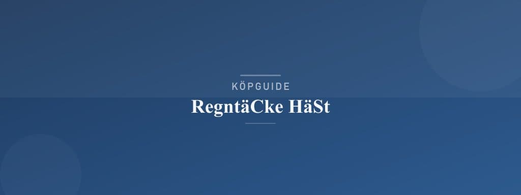 Välj rätt regntäcke häst