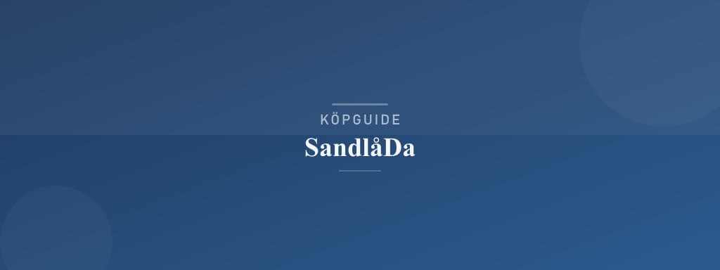 Välj rätt sandlåda