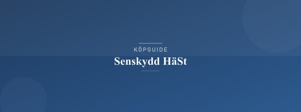 Välj rätt senskydd häst