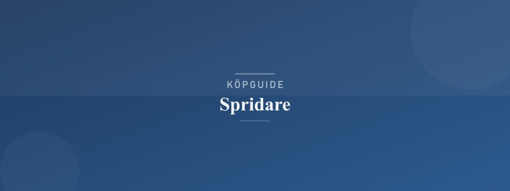 Välj rätt spridare