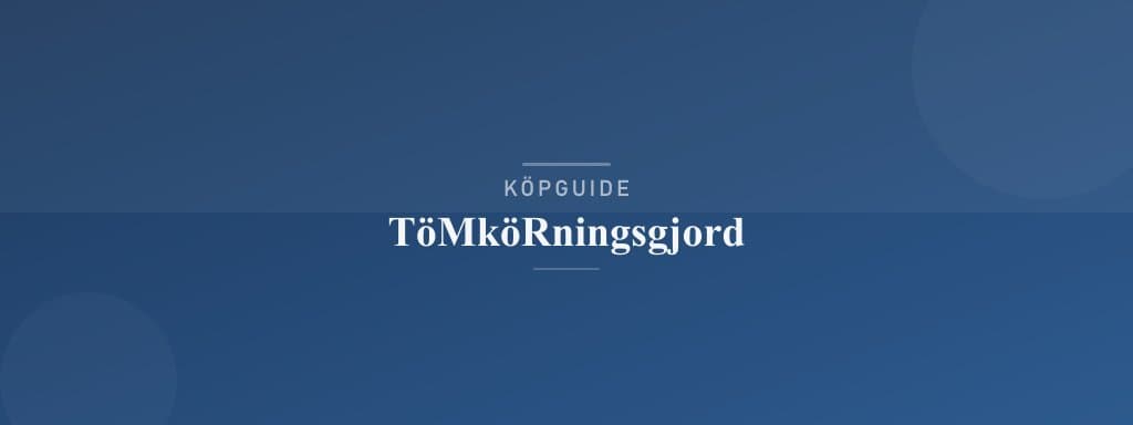 Välj rätt tömkörningsgjord