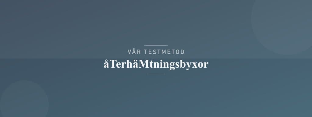 Så testar vi återhämtningsbyxor
