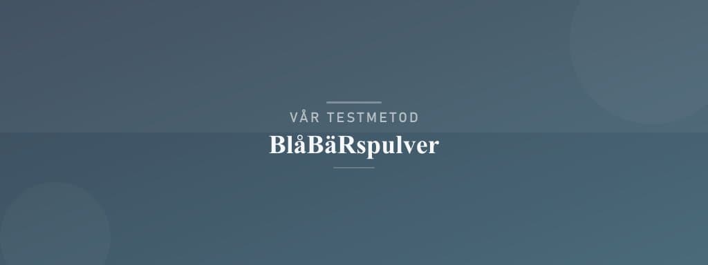 Så testar vi blåbärspulver