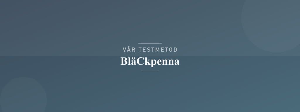 Så testar vi bläckpenna
