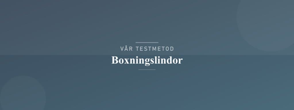 Så testar vi boxningslindor