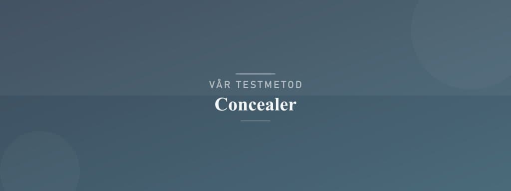 Så testar vi concealer