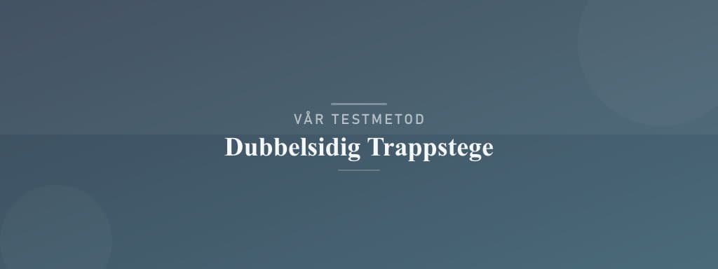 Så testar vi dubbelsidig trappstege