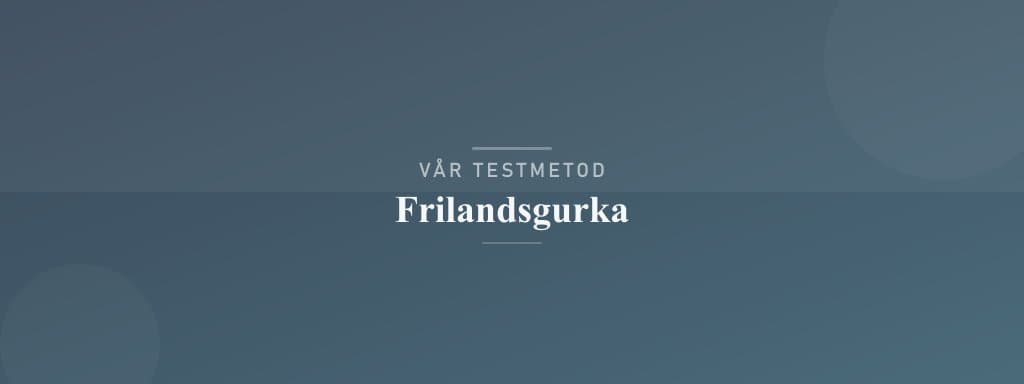 Så testar vi frilandsgurka