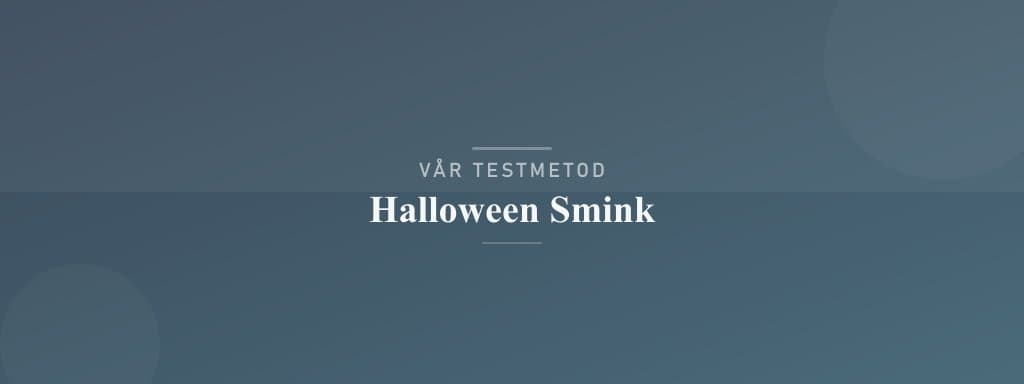Så testar vi halloween smink