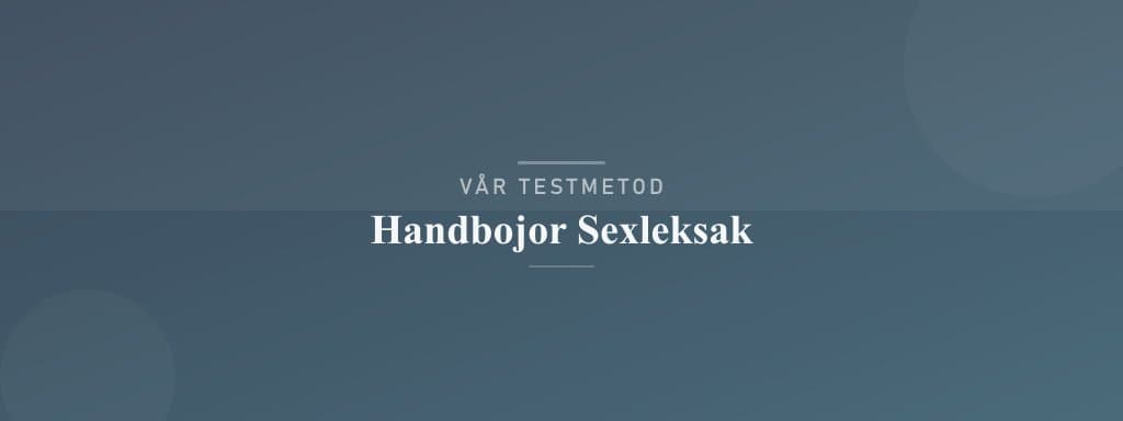 Så testar vi handbojor sexleksak