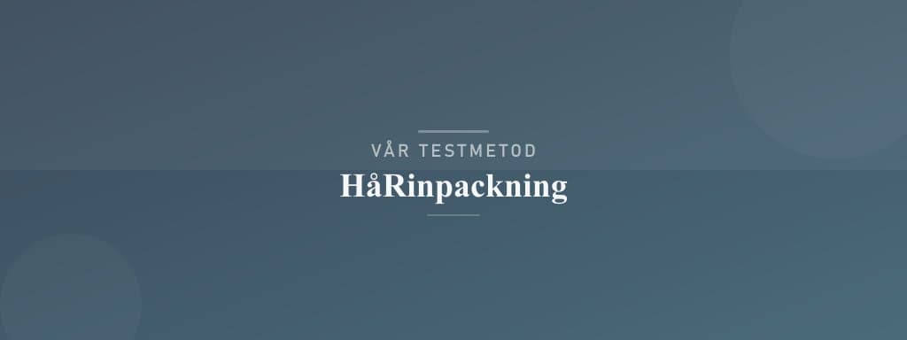 Så testar vi hårinpackning