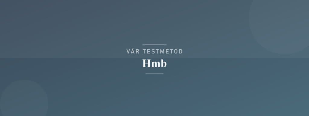 Så testar vi hmb