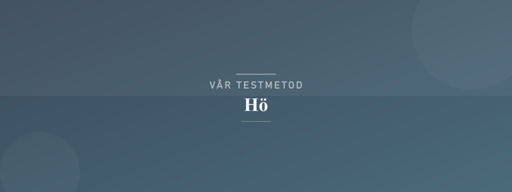Så testar vi hö