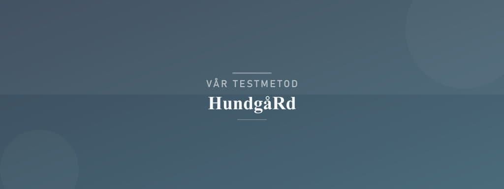 Så testar vi hundgård