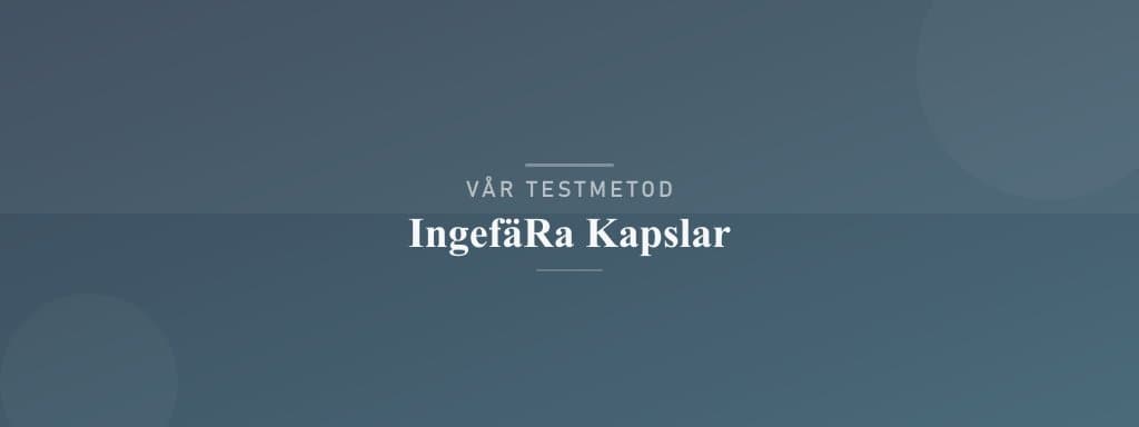 Så testar vi ingefära kapslar