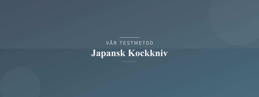 Så testar vi japansk kockkniv