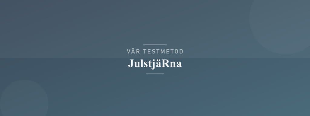 Så testar vi julstjärna
