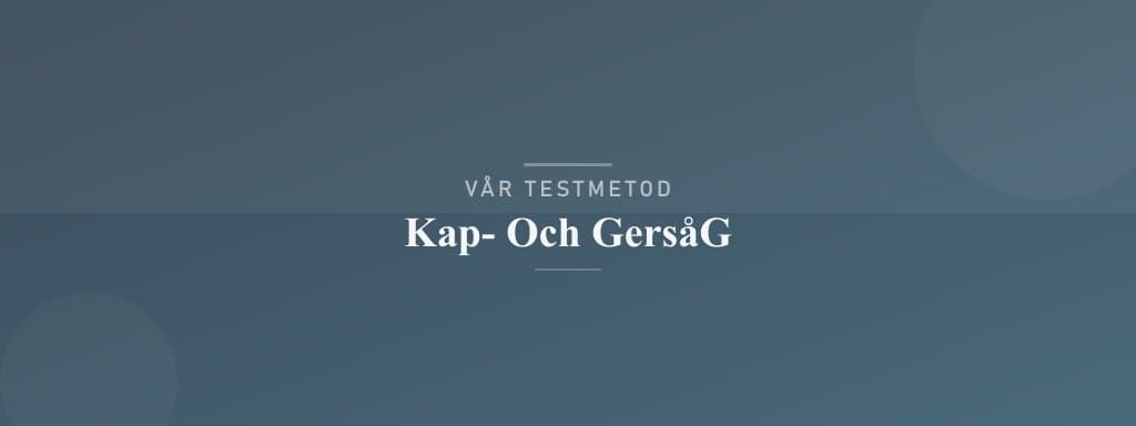 Så testar vi kap- och gersåg