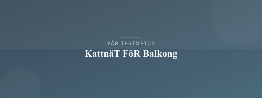 Så testar vi kattnät för balkong
