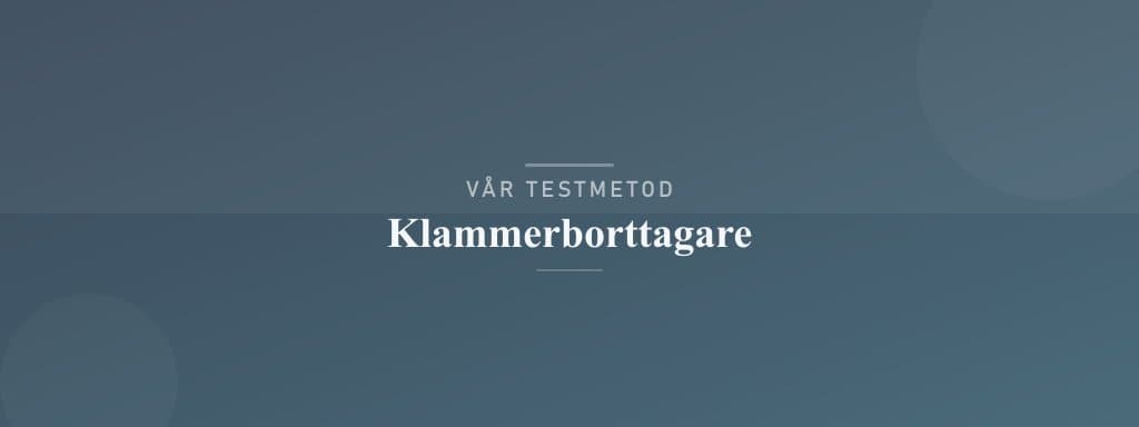 Så testar vi klammerborttagare