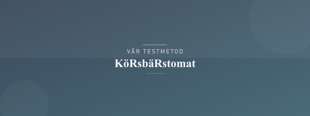 Så testar vi körsbärstomat
