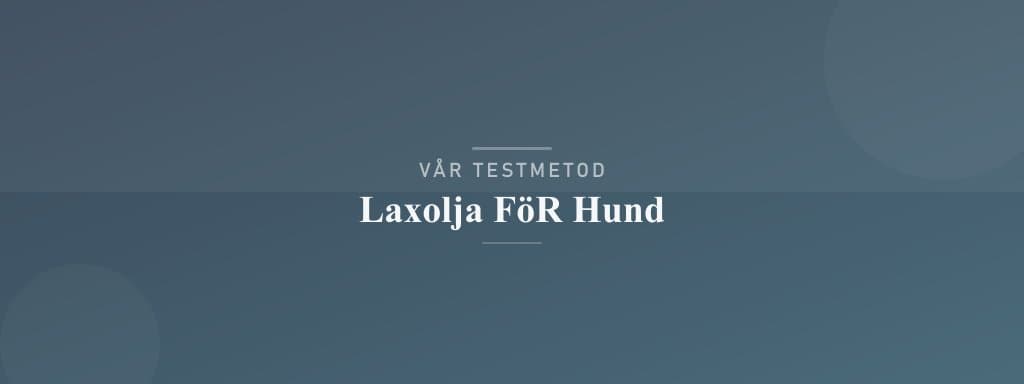 Så testar vi laxolja för hund