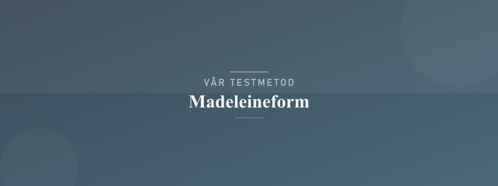 Så testar vi madeleineform